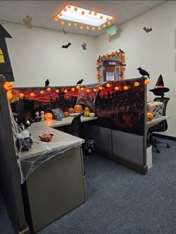 Halloween Cemetery Scape Graphic 2ftx15ft Printed