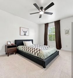 Grey Full Size Platform bed frame