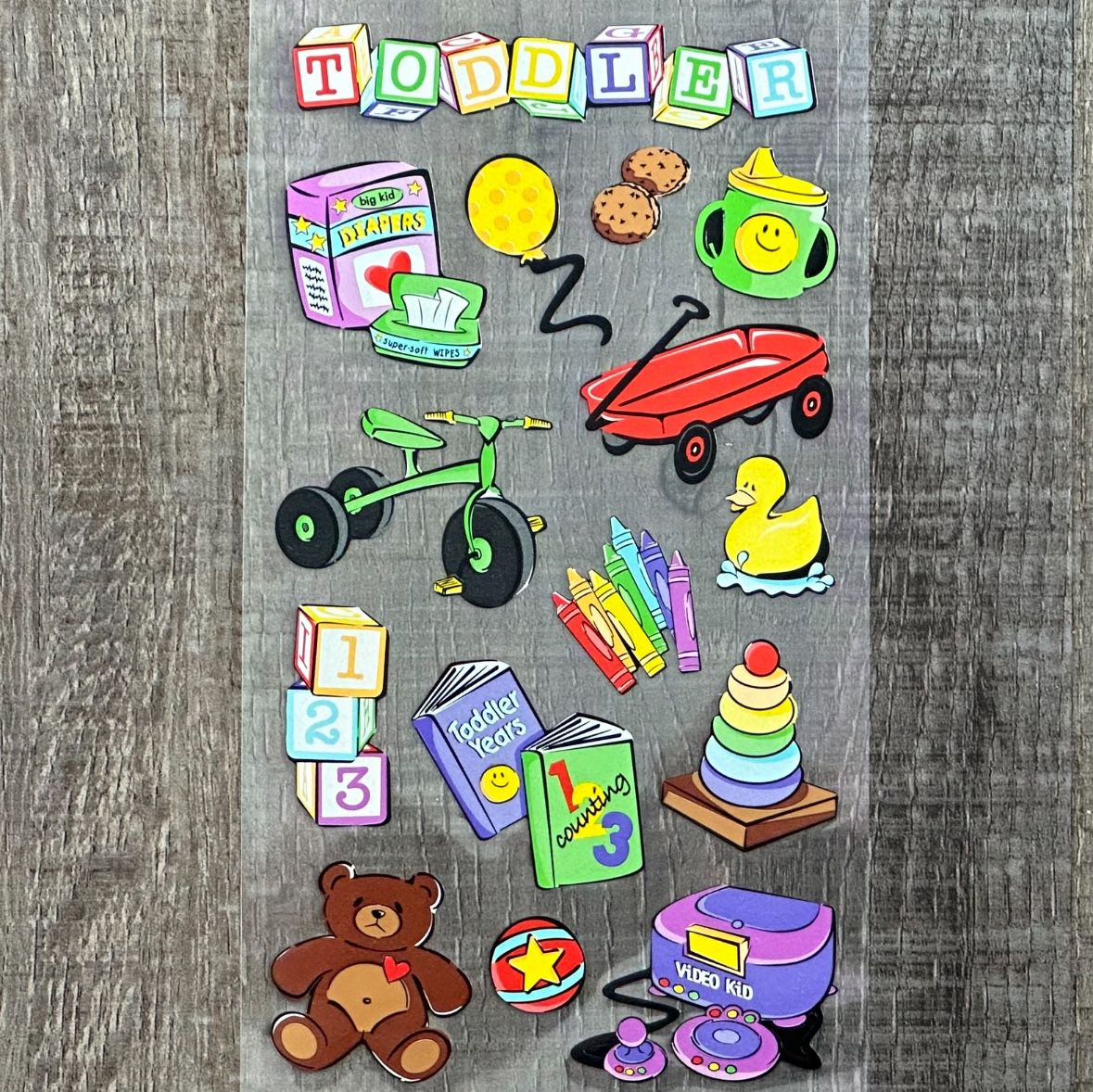 New Toddler Toys Scrapbook Stickers