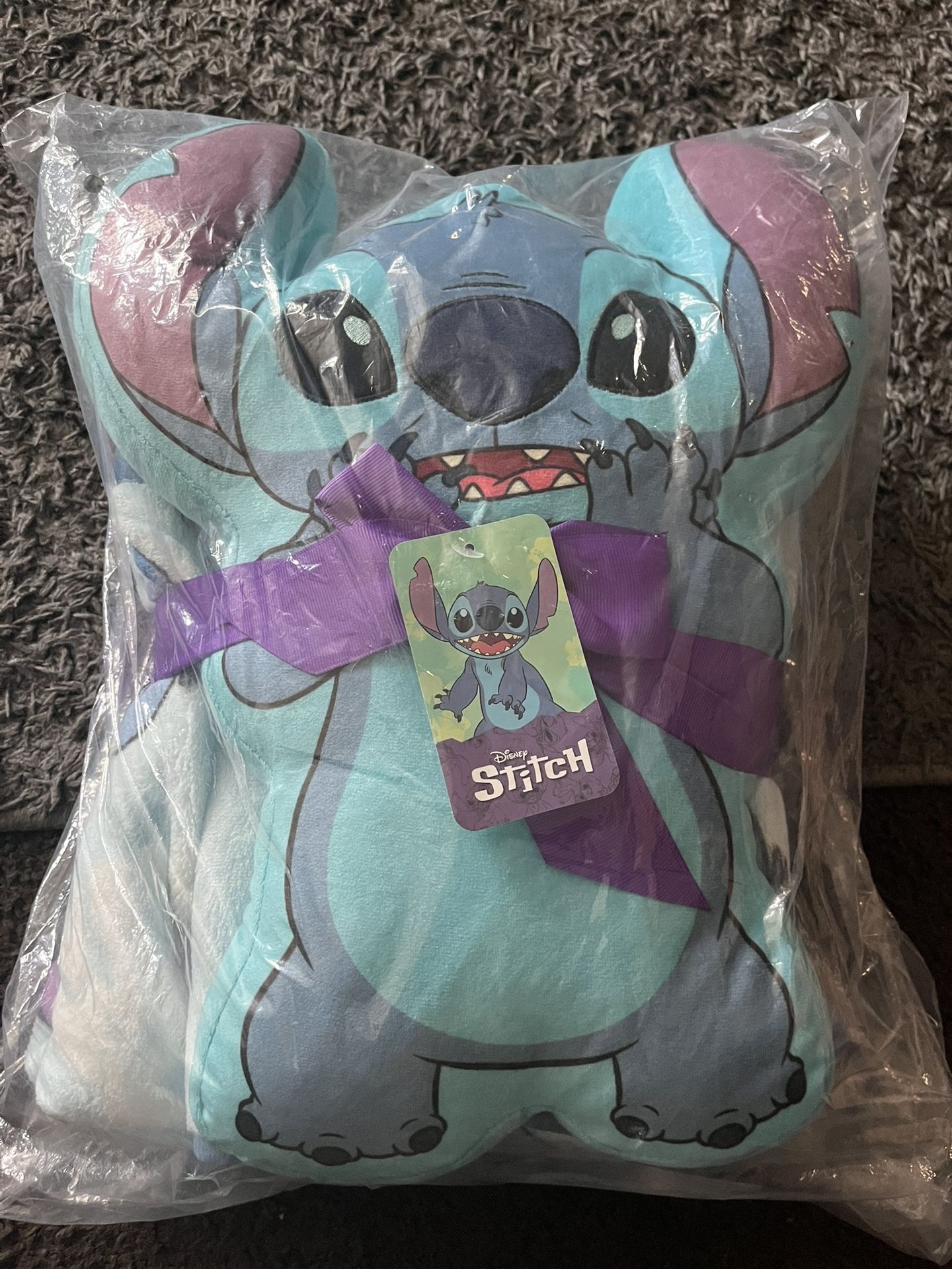 Disney Stitch Pillow And Throw