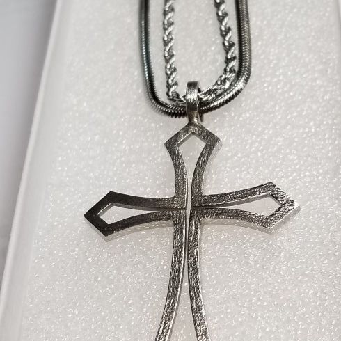 LAST ONE.Custom-made Solid Sterling Silver Cross