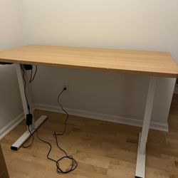 Maple Standing Computer Desk