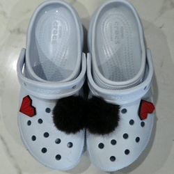 Platform Crocs Baby Blue