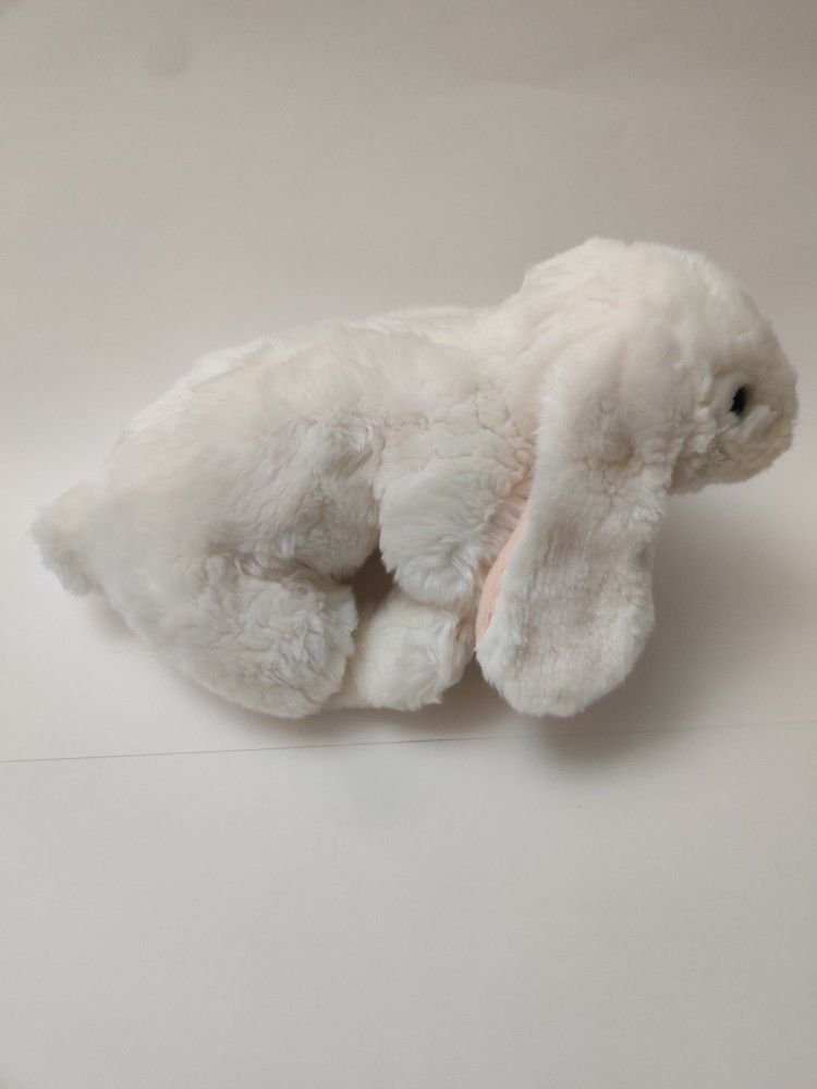 "Toy R Us" Animal Alley White 13" Life Like Bunny Plush Stuffed Animal