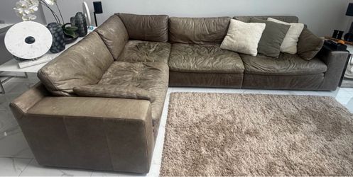 Leather sofa
