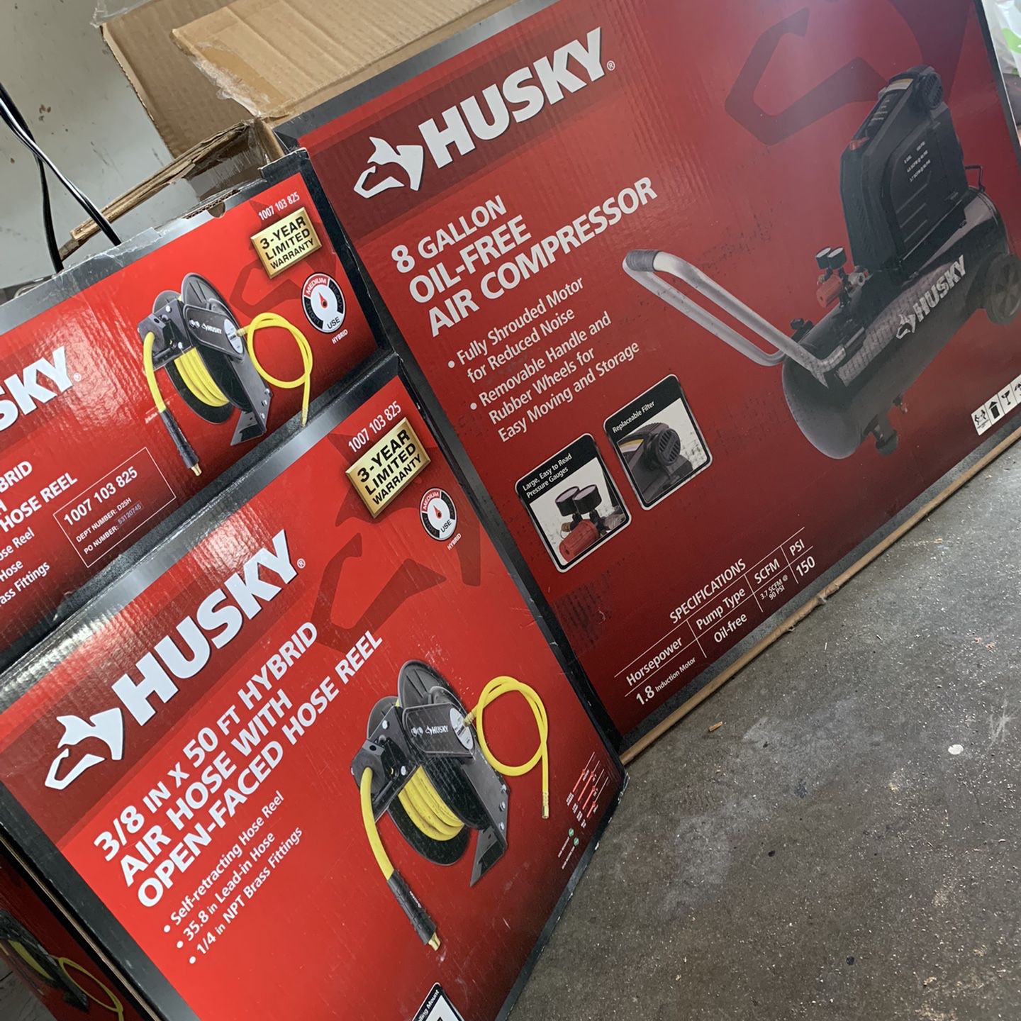 Husky Compressor With Hose Teel for Sale in Whittier, CA - OfferUp