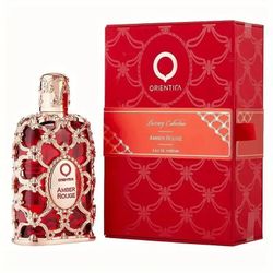 Orientica Amber Rouge Eau de Parfum, Luxury Collection, 3.38 fl oz, Red