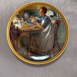 Norman Rockwell Working In The Kitchen With Certificate