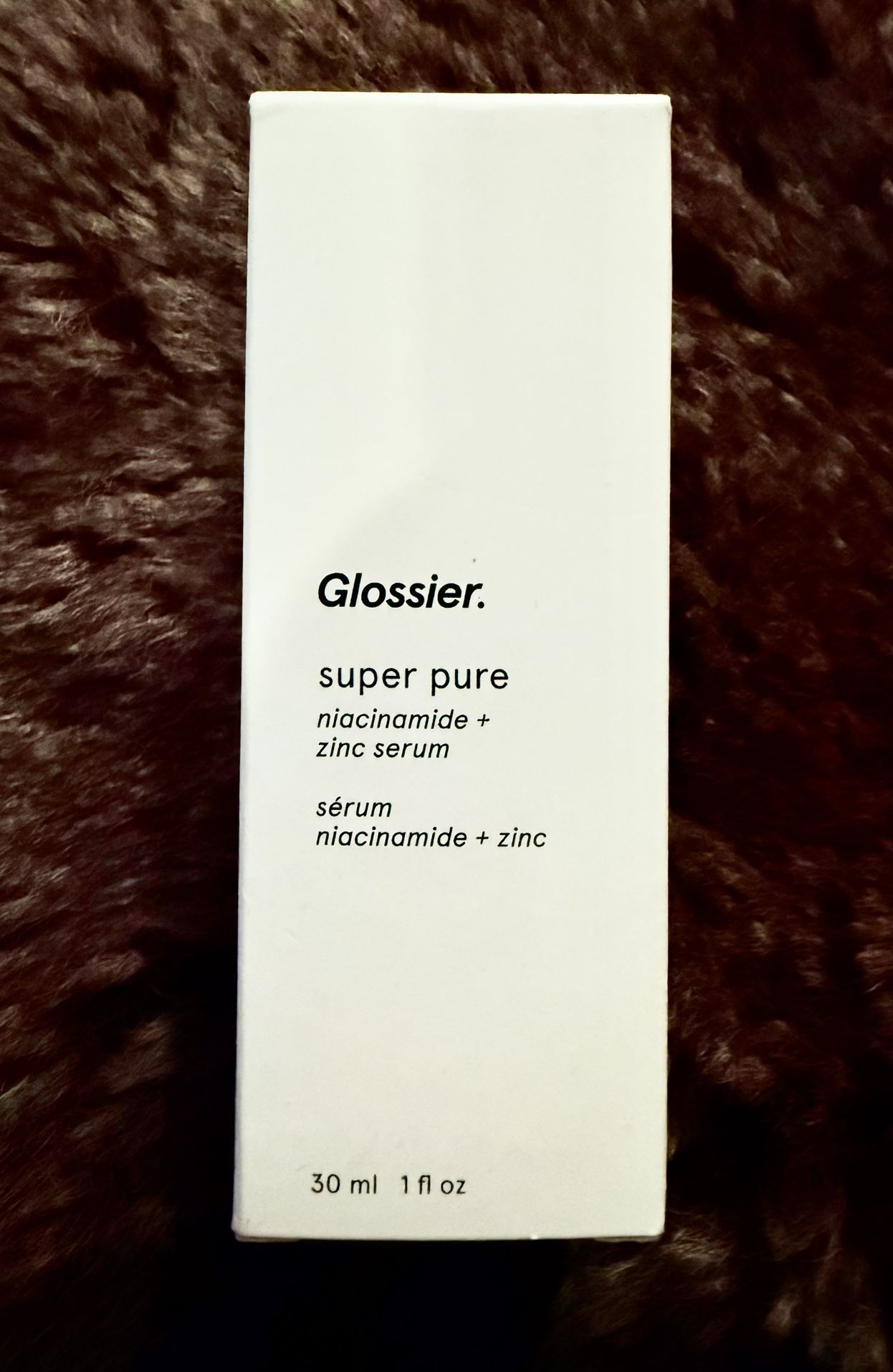 Glossier Super Pure Clarifying Face Serum Niacinamide Zinc 1 Fl oz / 30 mL New