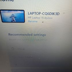 Hp Laptop With Logitech Mouse