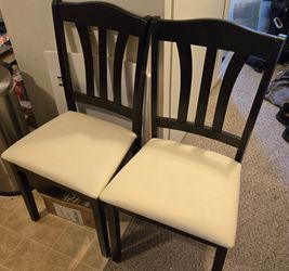 Dark Wood Dining Chairs