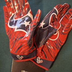 NEW Nike TEXANS Sm Superbad 4.5 FG Mens XXL 2x Football Gloves