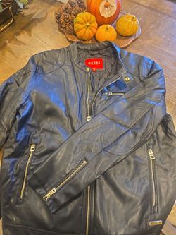 Guess Faux Leather Moto Jacket