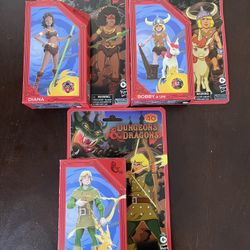 Hasbro Dungeons & Dragons Action Figures 40th Anniversary Diana Hank Bobby Uni