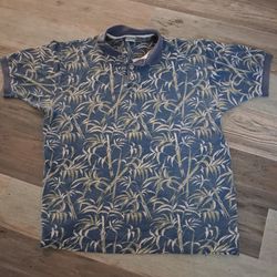 Men's XL Blue Vintage Blue Decorative Op Sport t shirt