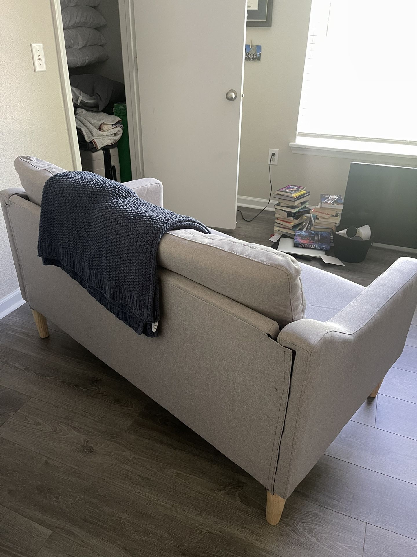 Small Target Loveseat Couch Grey