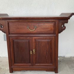 Vintage Accent Table Mahogany Wood 