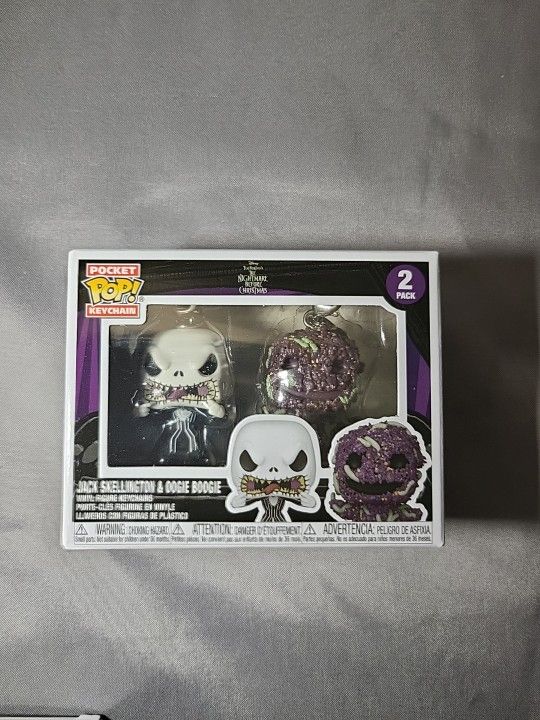 Funko Pocket Pops! Jack And Oogie Boogie Key Chain 2-Pack NWT (R)