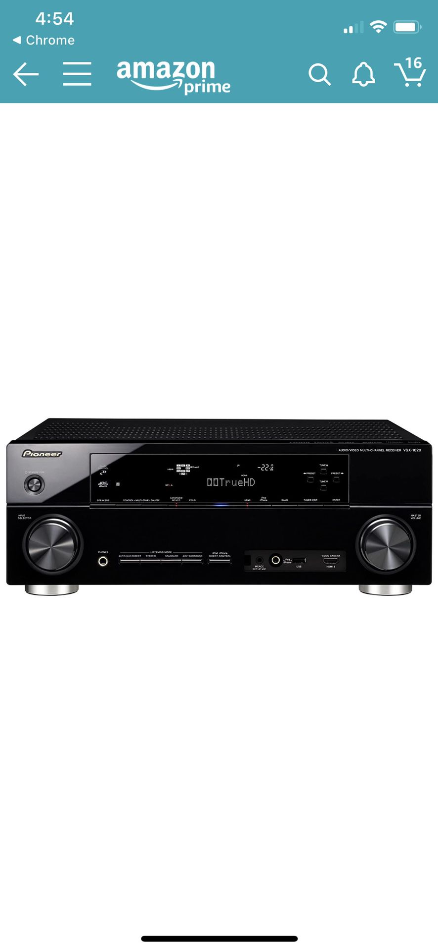 Pioneer multi channel audio/video receiver