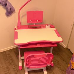 Kids Pink Desk 