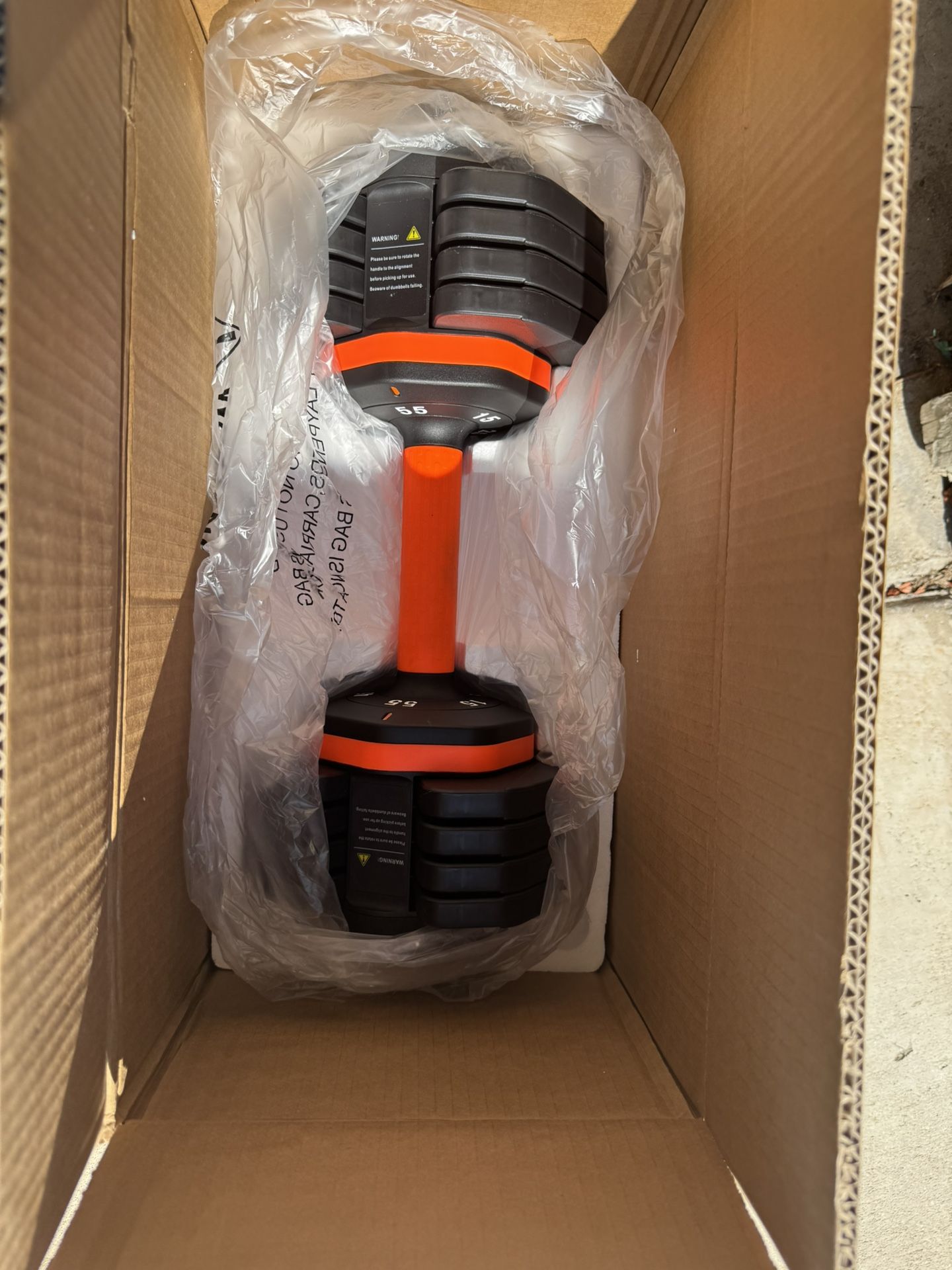 55 Pound Adjustable Dumbbells