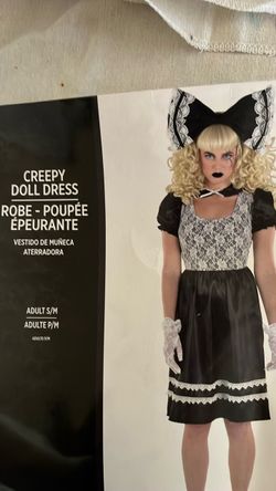 Creepy Doll Dress Halloween Costume Adult S/M