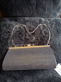 Handbag Crystal Rhinestones Black