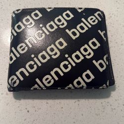 Balenciaga All Over Glow In The Dark Wallet