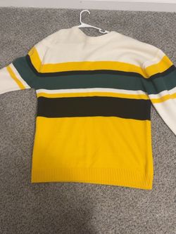Striped Knit Crewneck Sweater