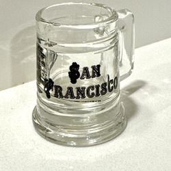 San Francisco Glass Mini Beer Mug Shot Glass Souvenir