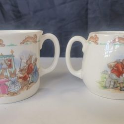 ROYAL DOULTON BUNNYKINS CHILDREN'S BONE CHINA CUPs