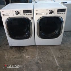 Set Washer And Dryer LG Gas Dryer Large Capacity Everything Is And Good Working Condition 3 Months Warranty Delivery And Installation 