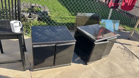 End table storage cabinets