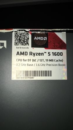 AMD Ryzen 5 1600 AF Desktop CPU