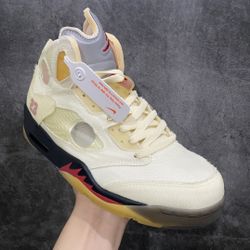 Off-White x Air Jordan 5 SP 'Sail'