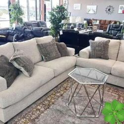 Ashley Soletren Sofa And Mirror 