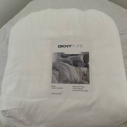 DKNY Donna Karan Pure Comfy KING Duvet Cover White