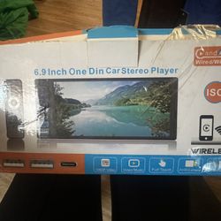 6.9 Inch One Din Car Stereo W/backup Camera And Remote