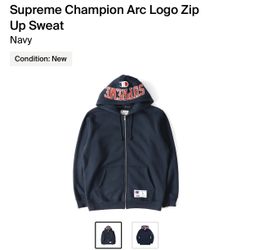 Supreme Champion Arc Logo Zip Up Sweat Size XL
