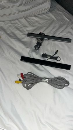 Nintendo Wii accessories sensor bar, one black one gray AV plug-ins for the TV $20 each