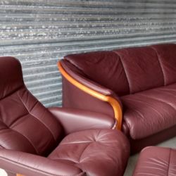 BRAND NEW - ABSOLUTELY BEAUTIFUL CANTONI ITALIAN LUXURY LEATHER SOFA SET