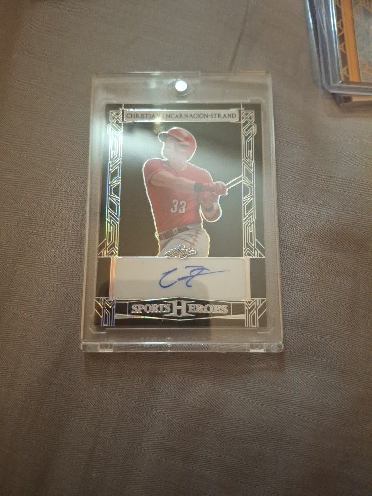 2024 Leaf - Sports Heroes Insert (Serial# 37/49) Christian Encarnacion-Strand Rookie Autograph 
