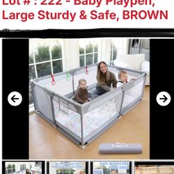 NEW IN BOX… XXL BABY PLAYPEN 47”X71”X25.5”