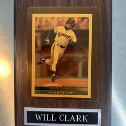 Will Clark Plaque 