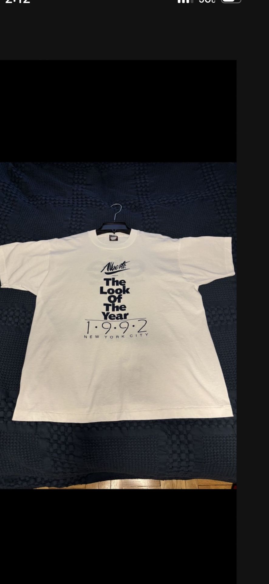 Rare Vintage T-shirt Unworn Elite John Casablancas The Look Of The Year 1992 New York City