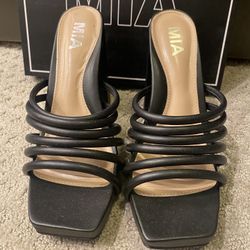 Strappy Black Heels