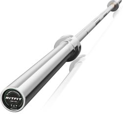 RITFIT 7FT Olympic Barbell for Strength and Weightlifting Training - 2 Inch Olympic Bar for Squat, Deadlift, Bench Press, Curl, Overhead Press - 500lb