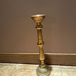 Solid Brass Candle Holder