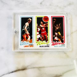 1980-81 Topps Magic Johnson, Larry Bird, Julius Erving #139-174-34 (RC)