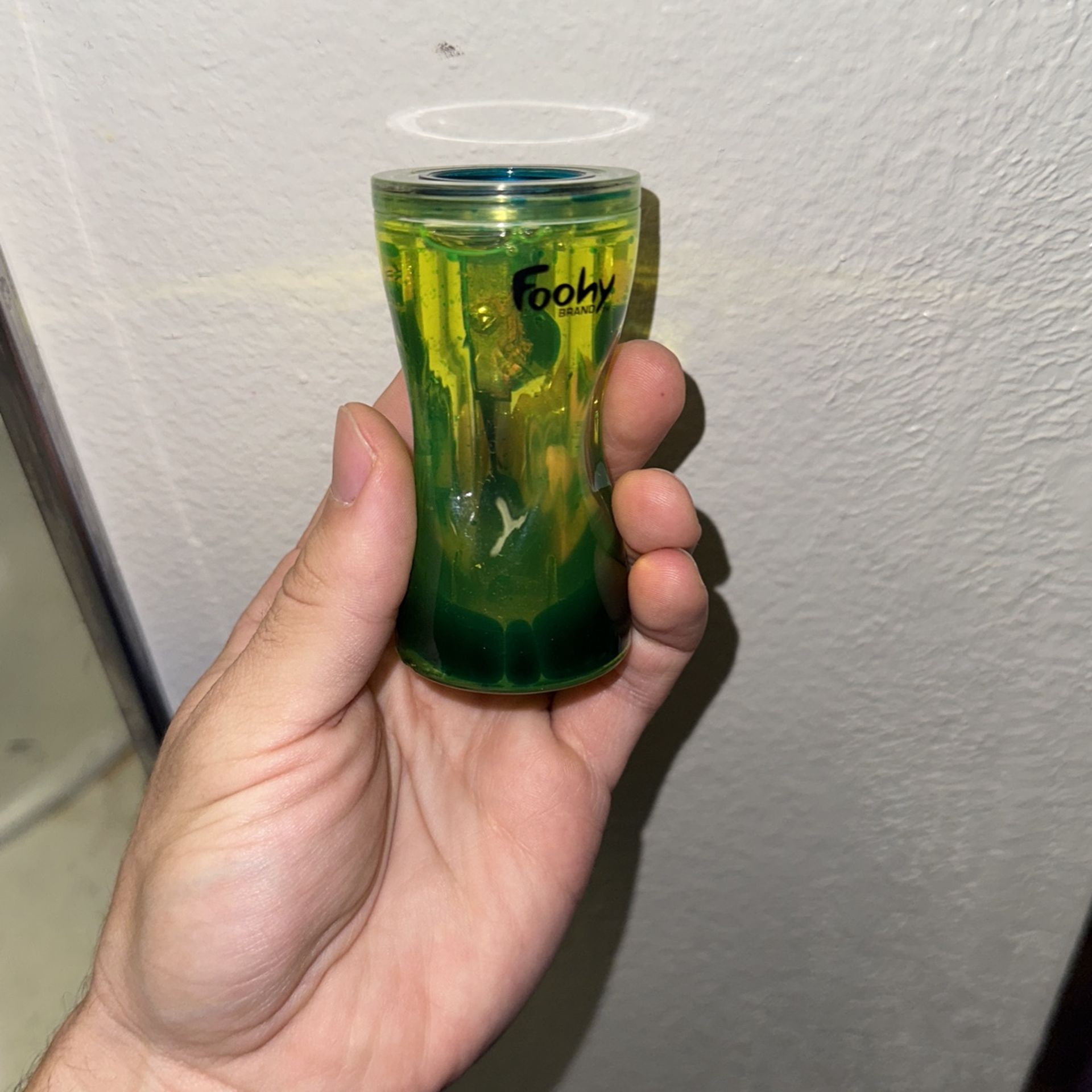 Rare Foohy Blue Green Yellow Lava Lamp Pencil Sharpener NOS, Vintage 90s